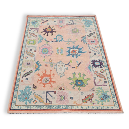 Charlotte Hand-Knotted Oushak Rug | Hand-woven Wool Rug