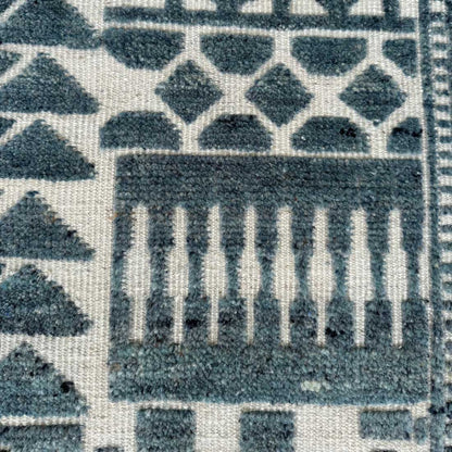 Nyrax Hand Knotted Abstract Geometric Rug