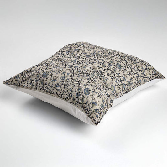Zari Block Printed Pillow Cover