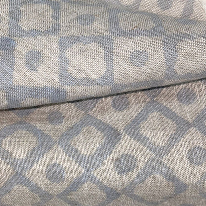 Paudi Block Printed Linen Fabric | Upholstery & Home Décor Fabric