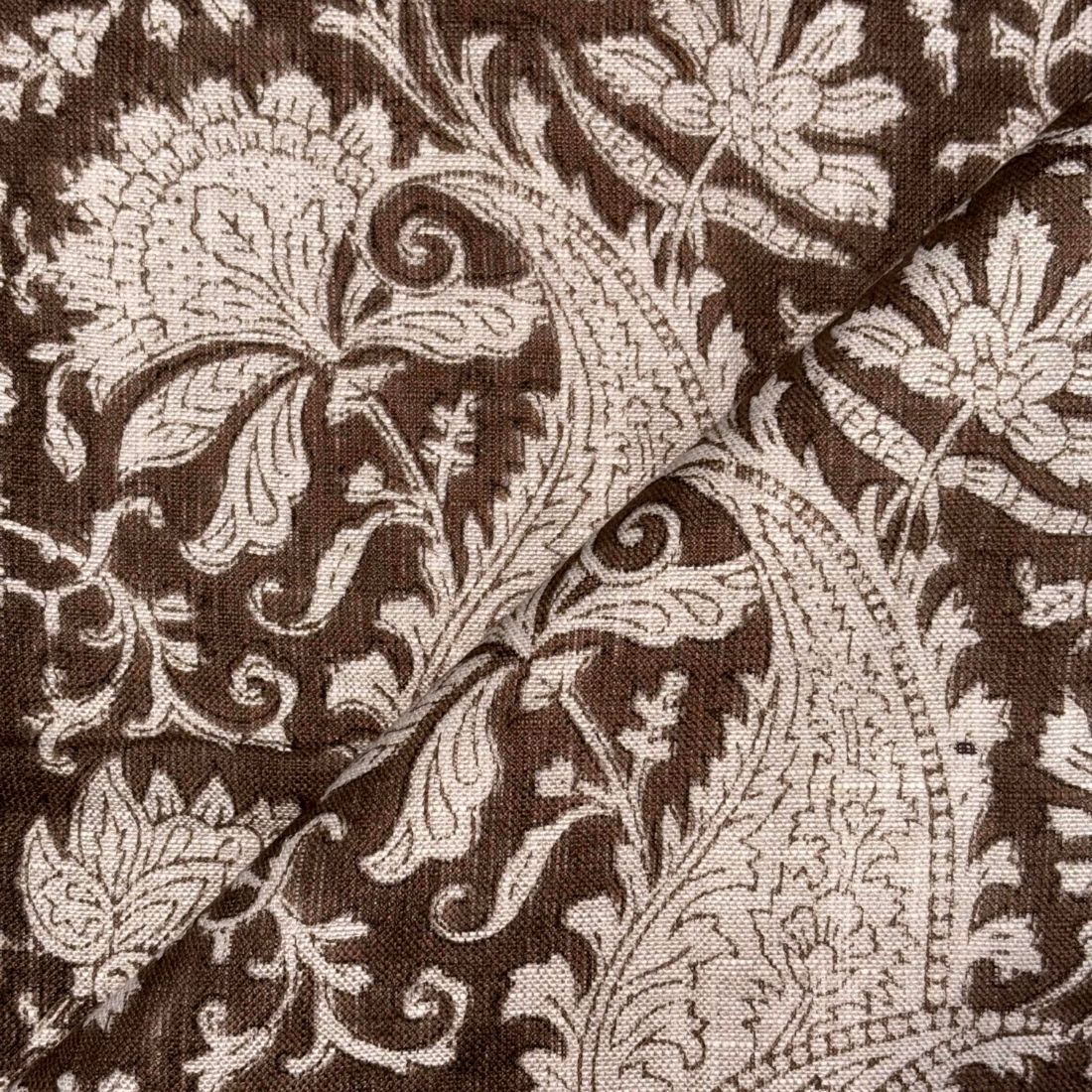 Rangrez Block Print Linen Fabric