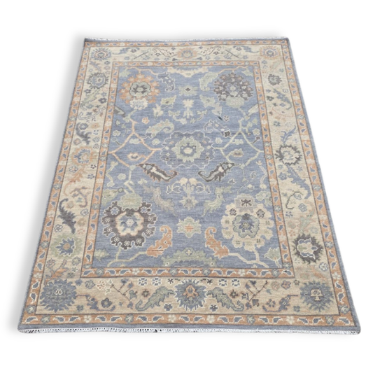 Lucy Hand-Knotted Oushak Rug | Hand-woven Wool Rug