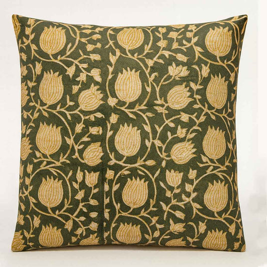 Veda Block Printed Pillow Cover