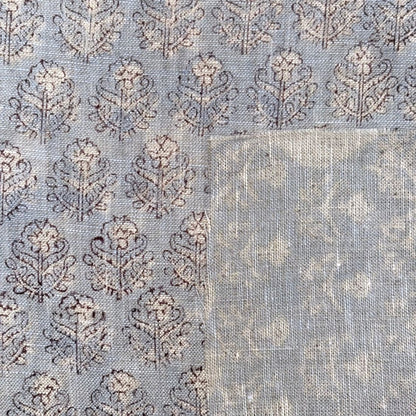 Dhoop Block Printed Linen Fabric | Upholstery & Home Décor Fabric