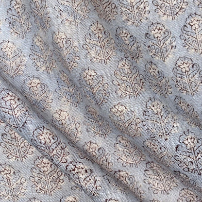 Dhoop Block Printed Linen Fabric | Upholstery & Home Décor Fabric