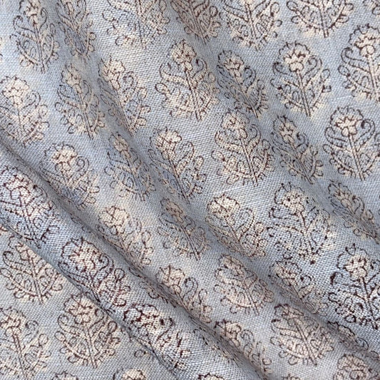 Dhoop Block Printed Linen Fabric | Upholstery & Home Décor Fabric