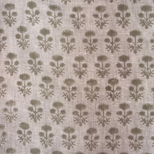 Jhola Block Printed Linen Fabric | Upholstery & Home Décor Fabric