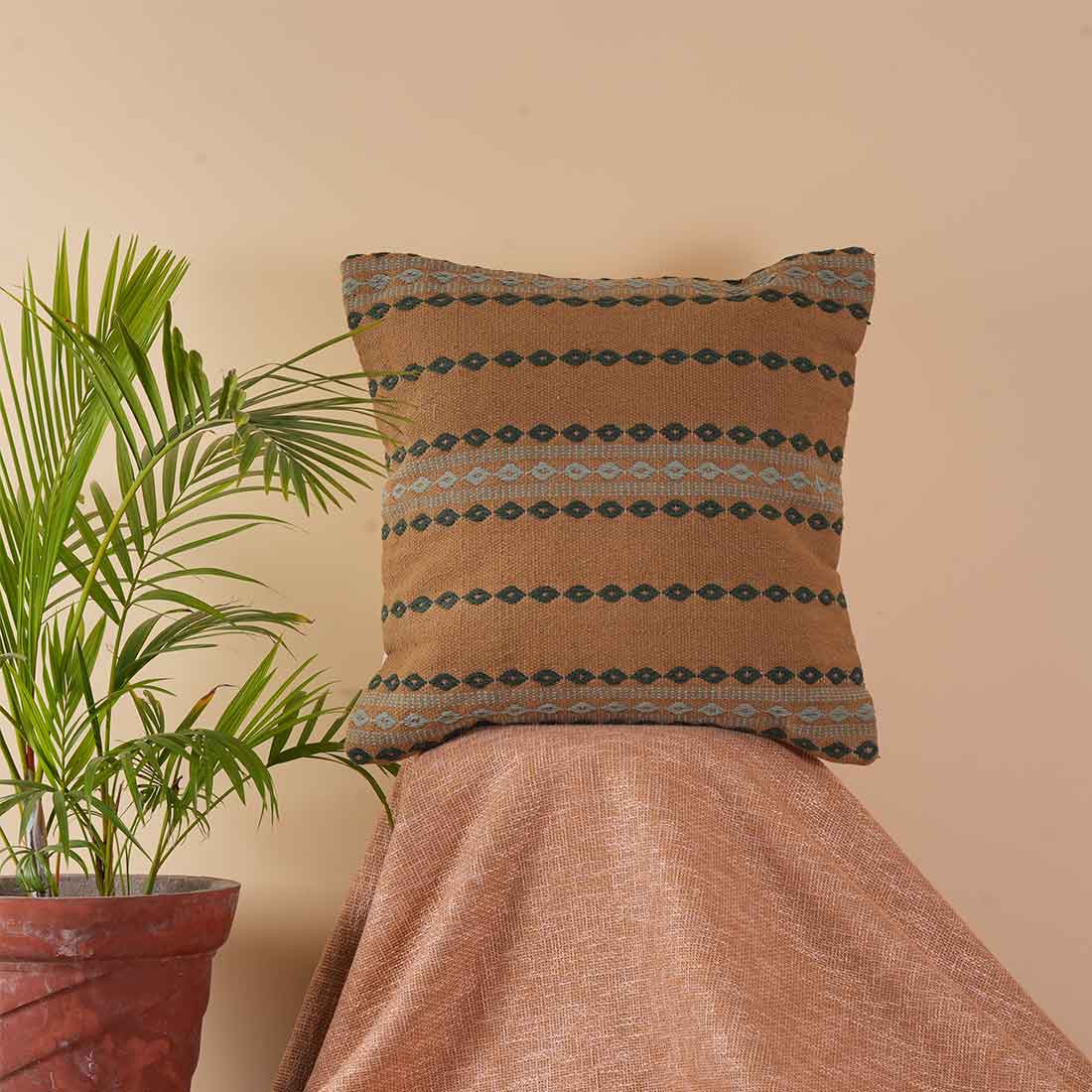 Wari Square Woven Pillow Cover