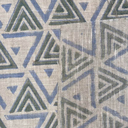Jaadu Block Printed Linen Fabric | Upholstery & Home Décor Fabric