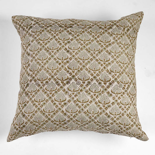 Rava Linen Block Printed Pillow Cover