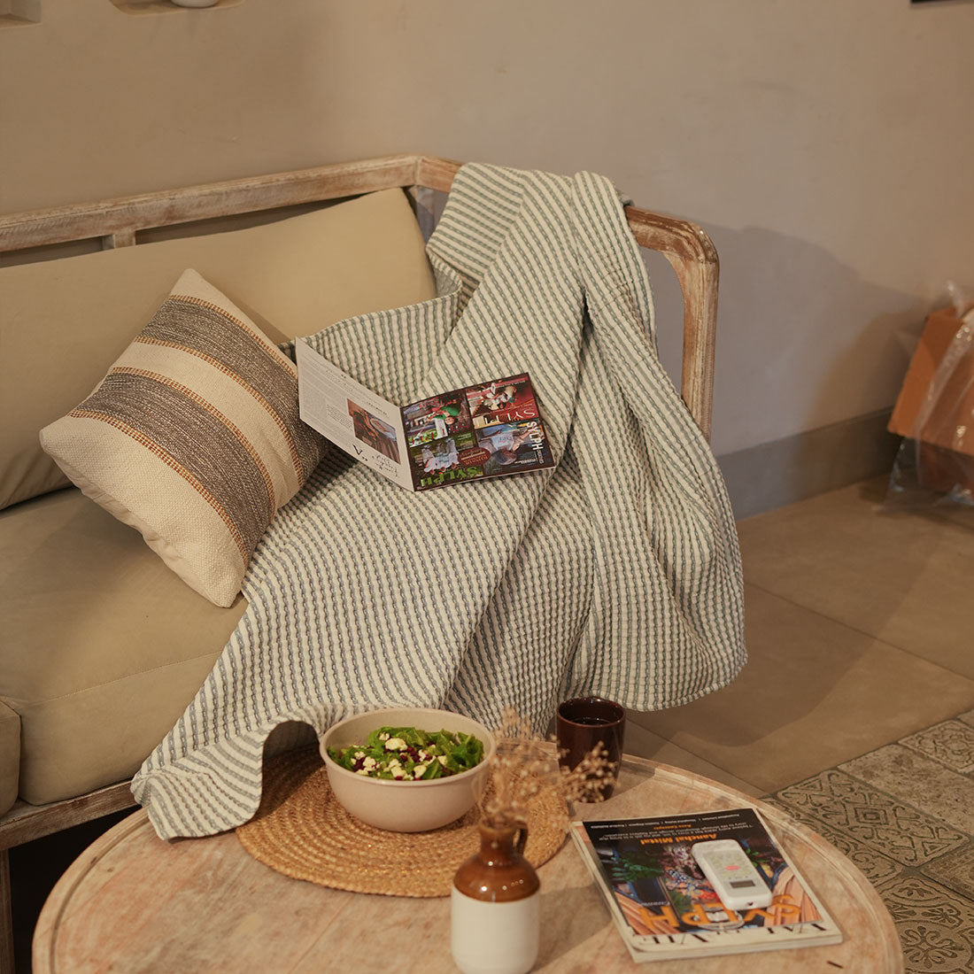 Cozra Solid Quilted Throw