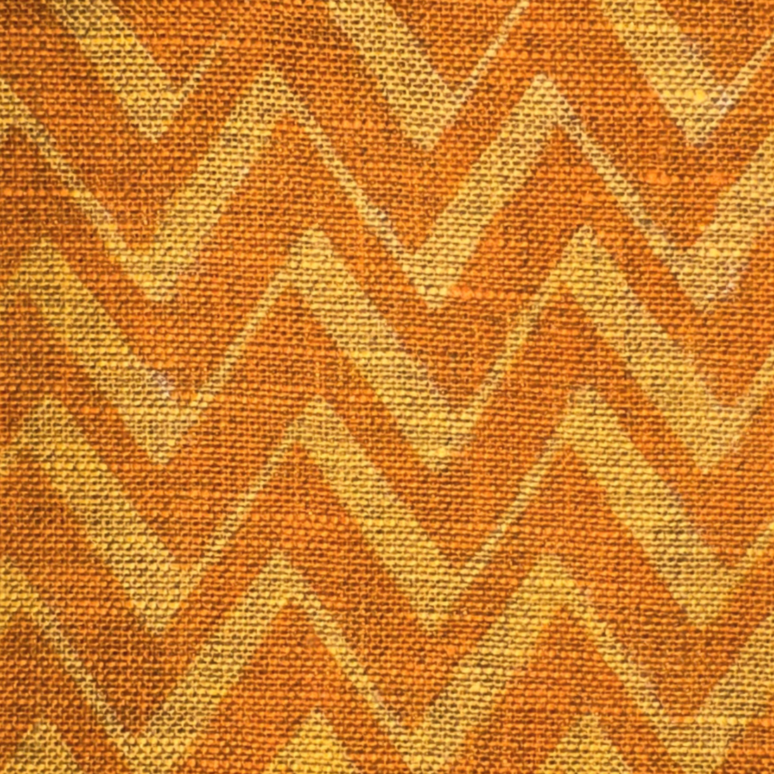 Textured orange and yellow patterned fabric