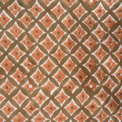 Varanasi Linen 58" Block-Printed Geometric Upholstery Fabric