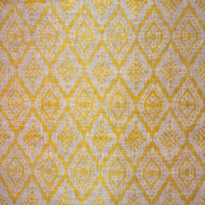 Amaah Block Printed Linen Fabric | Upholstery & Home Décor Fabric