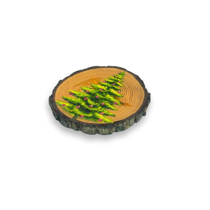 Hand Painted Wooden Christmas Tree Wall Decor