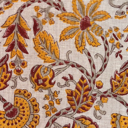 Sohni Block Printed Linen Fabric