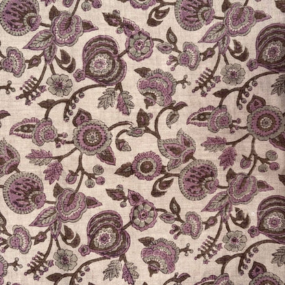 Pushkar Block Print Linen Fabric
