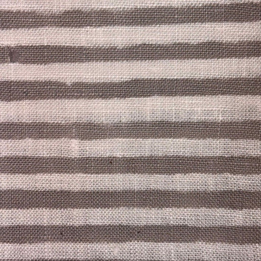 Aastha Linen 58" Block-Printed Stripe Upholstery Fabric