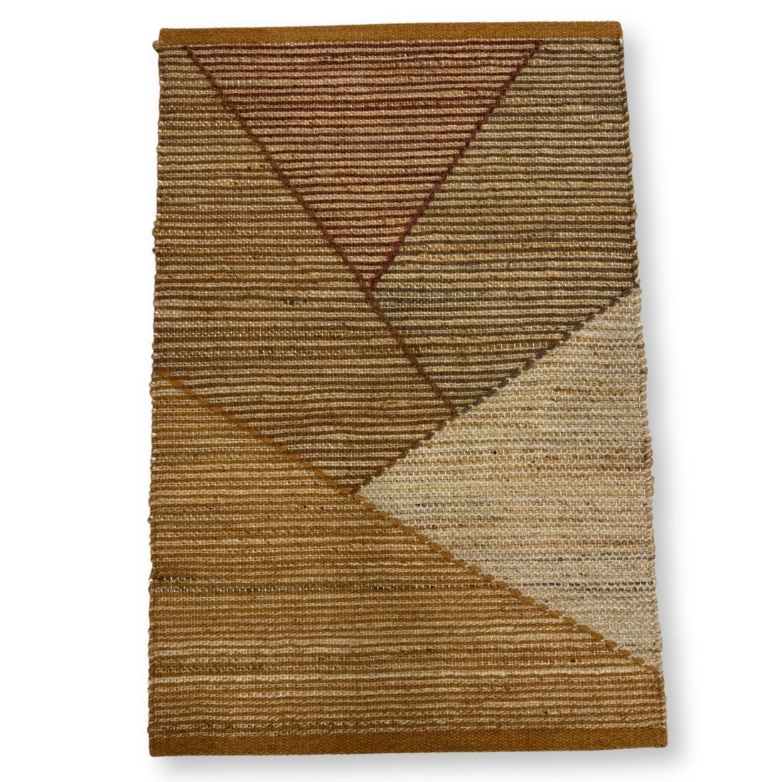 Sand Flatweave Jute Wool Rug