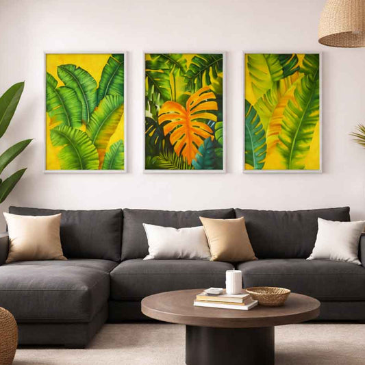 Tropical Forest Wall Painting – 3 pc Combo