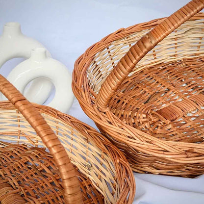 Sunflower Oval Woven Basket