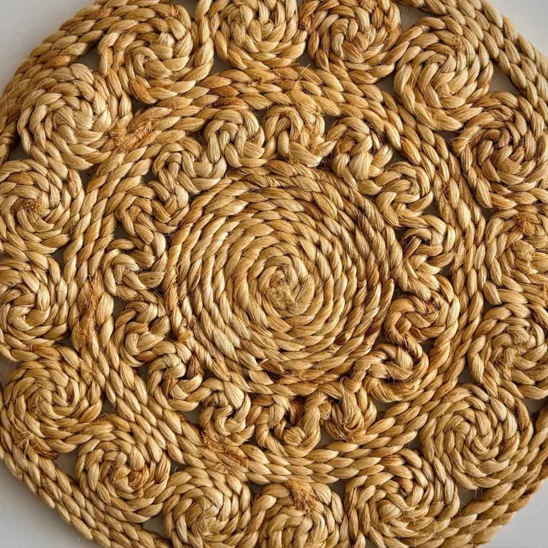 EcoCharm Jute Coaster – 6" Handwoven Rustic Beauty