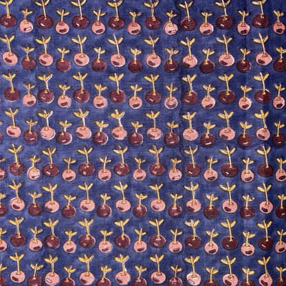 Paahi Linen 58" Block-Printed Buti Upholstery Fabric