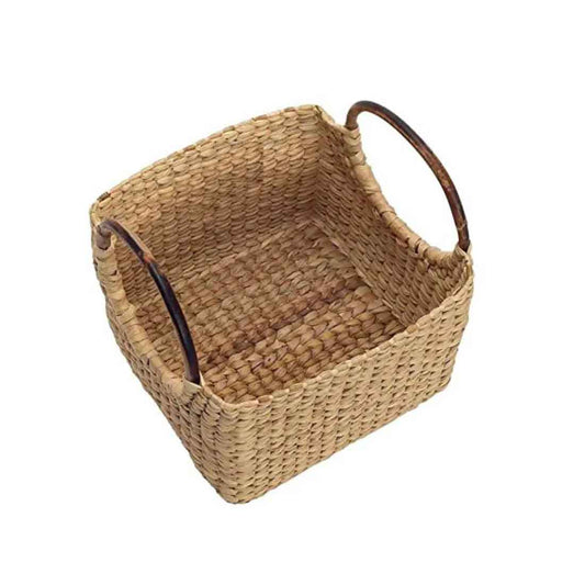 Himalaya Woven Laundry Basket - Kauna Grass with Cane Handles