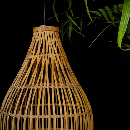 Rattan Look Hanging Lampshade (Without Electrical Accessories)
