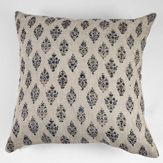 Bana Linen Block Printed Pillow Cover
