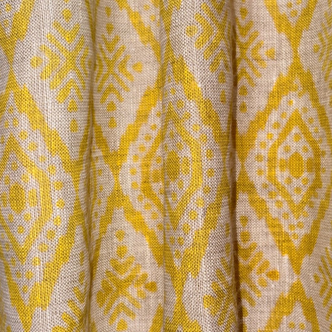 Amaah Block Printed Linen Fabric | Upholstery & Home Décor Fabric