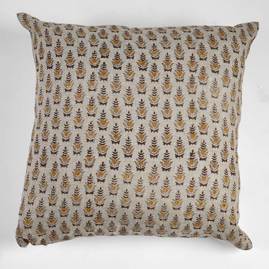 Rani Linen Block Printed Pillow Cover