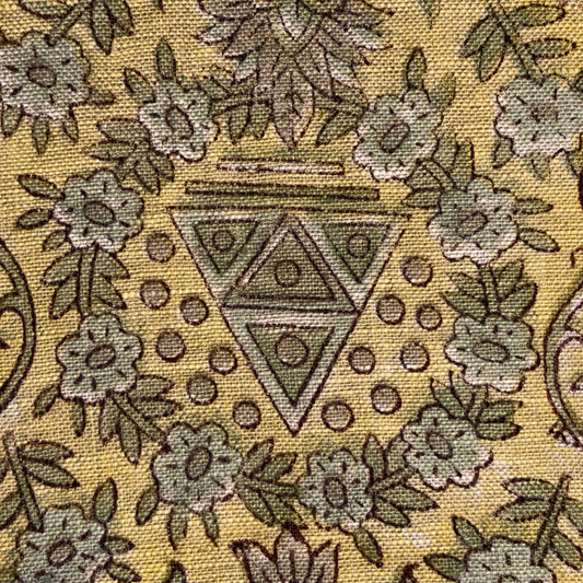 Shringarika Block Print Linen Fabric