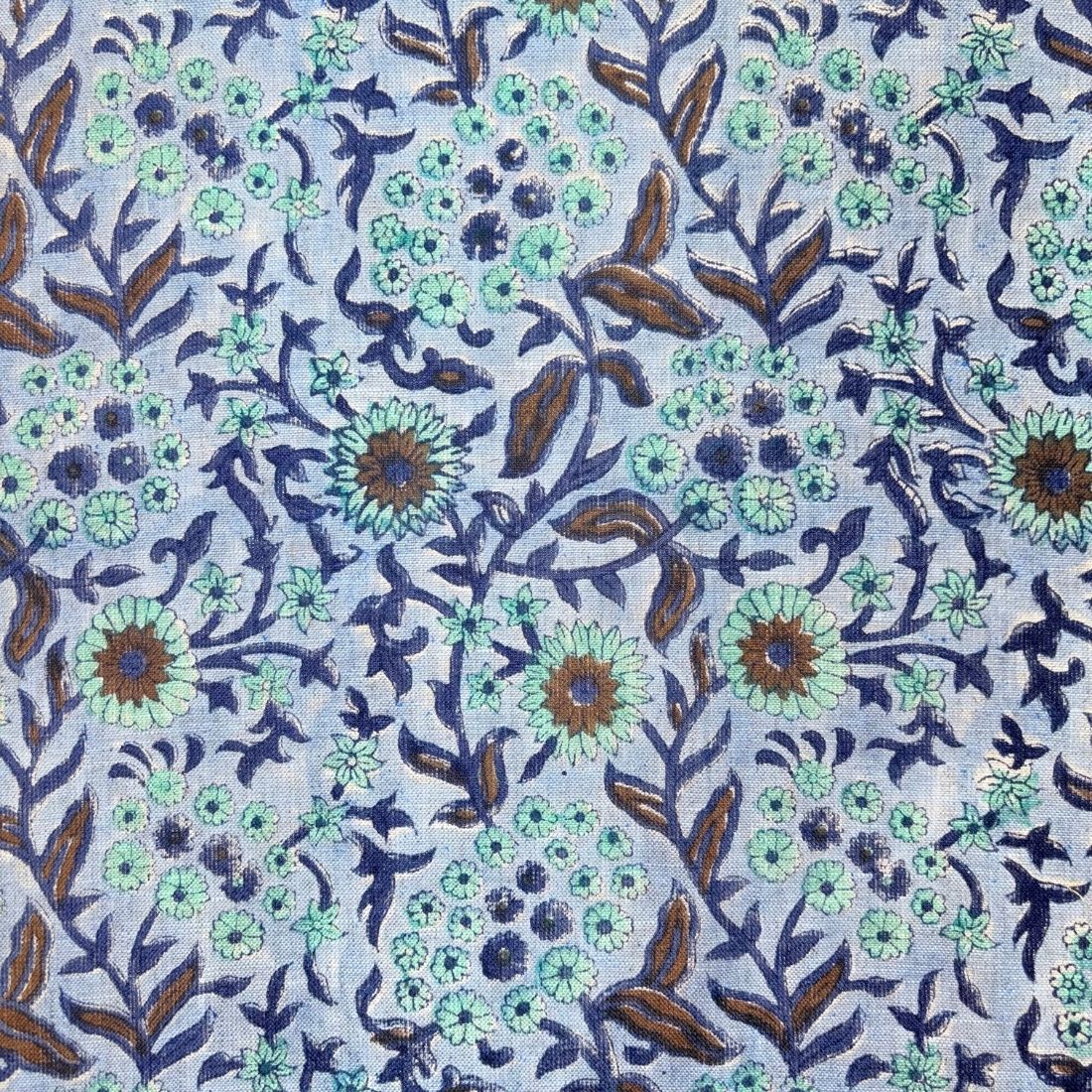 Raaga Block Printed Linen Fabric