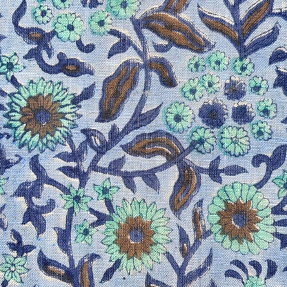Raaga Block Printed Linen Fabric