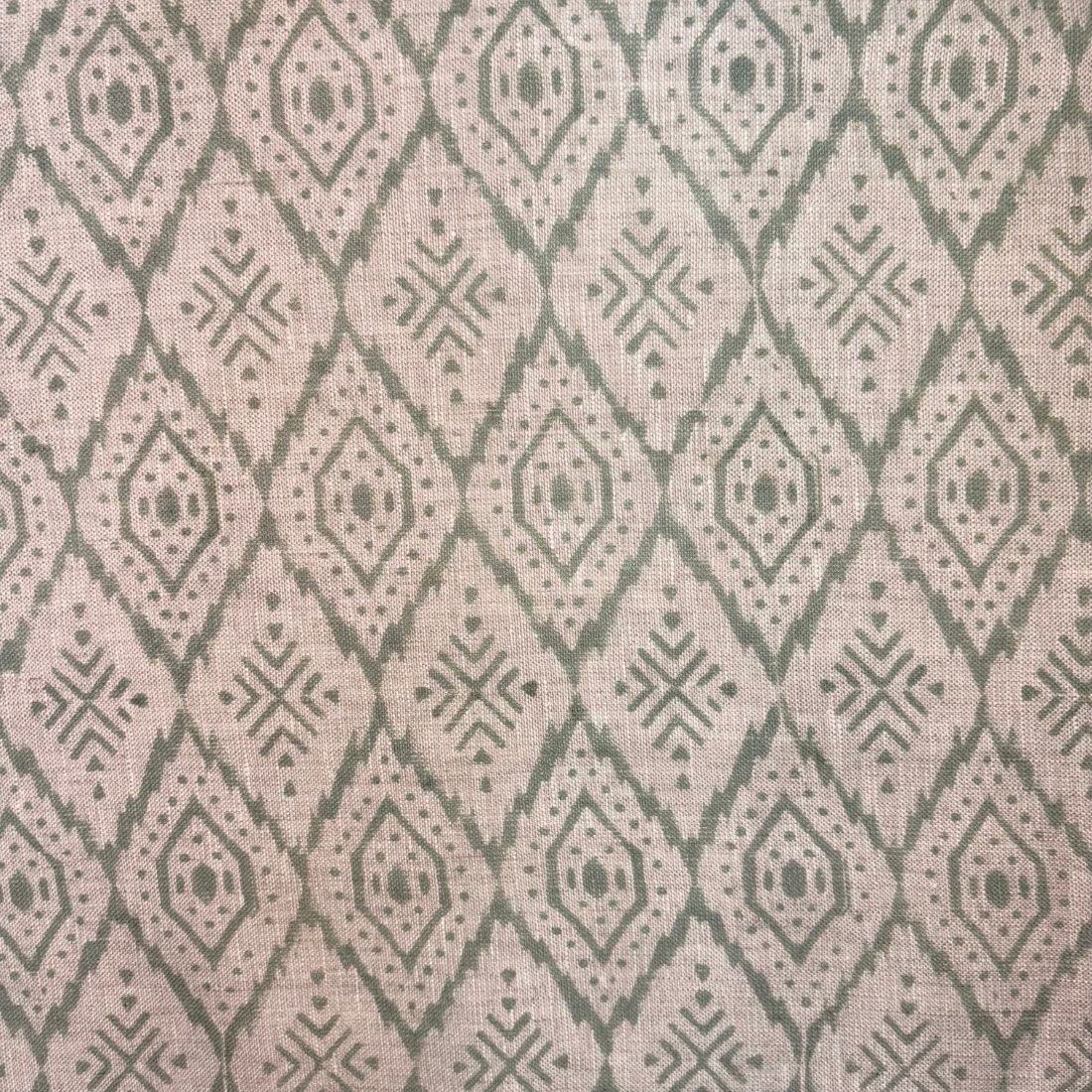 Hivra Block Printed Linen Fabric | Upholstery & Home Décor Fabric