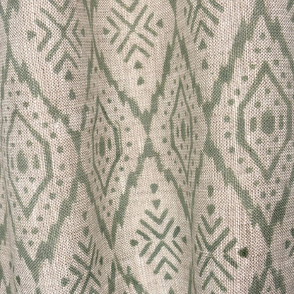 Hivra Block Printed Linen Fabric | Upholstery & Home Décor Fabric