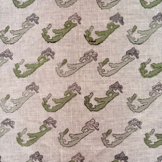 Faiza Block Printed Linen Fabric | Upholstery & Home Décor Fabric