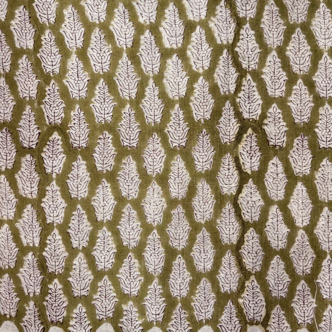 Gajju Block Printed Linen Fabric | Upholstery & Home Décor Fabric