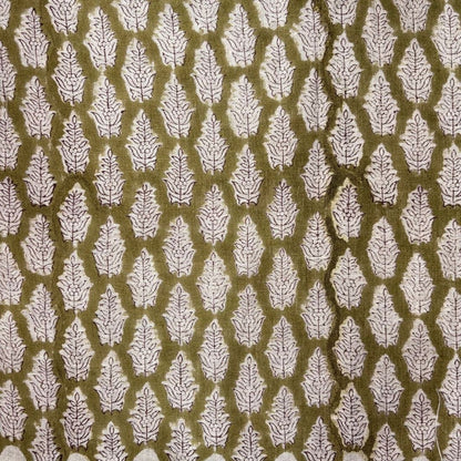 Gajju Linen 58" Block-Printed Buti Upholstery Fabric