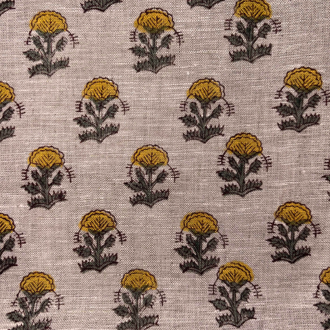 Ojasvi Block Print Linen Fabric