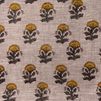 Ojasvi Block Print Linen Fabric