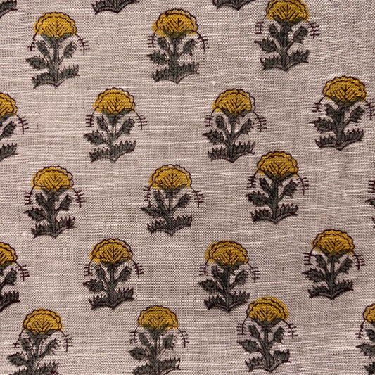 Ojasvi Block Print Linen Fabric