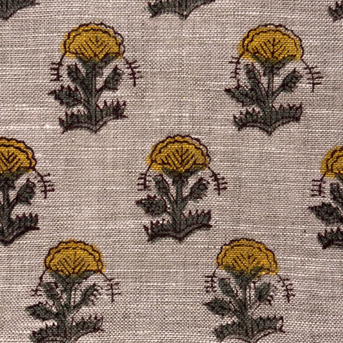 Ojasvi Block Print Linen Fabric