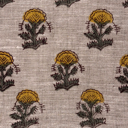 Ojasvi Block Print Linen Fabric