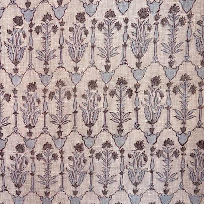 Sehrh Block Printed Linen Fabric | Upholstery & Home Décor Fabric