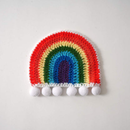 Aarohi Rainbow Crochet Coaster
