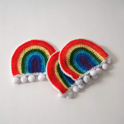 Aarohi Rainbow Crochet Coaster