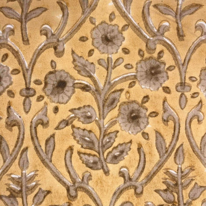 Chamak Cotton 44" Block-Printed Jaal Upholstery Fabric