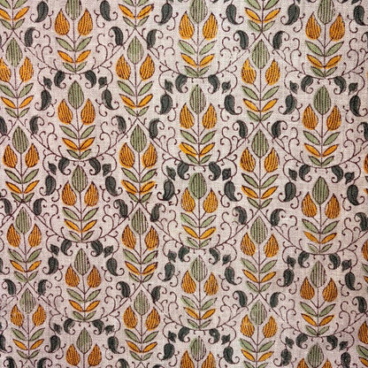 Nehra Hand Block Printed Linen Fabric | Upholstery & Home Décor Fabric